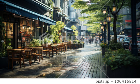 オフィス街のカフェ