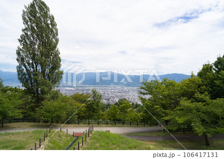 防災メモリアル地附山公園から見た景色（地附山） 106417131