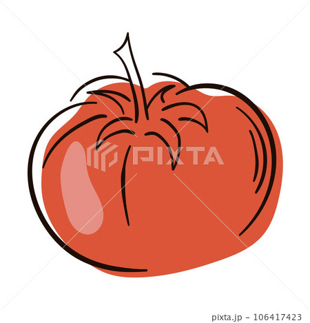 tomato line drawing