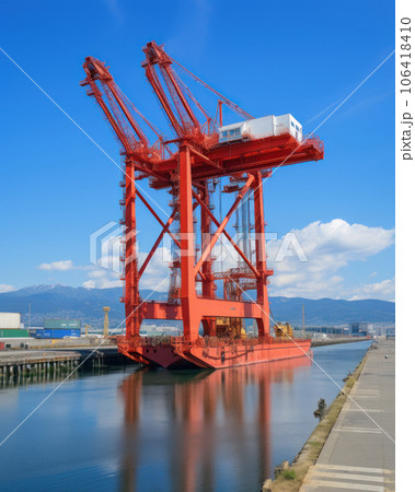 Loading containers on a cargo ship Loading containers on a cargo ship 106418410