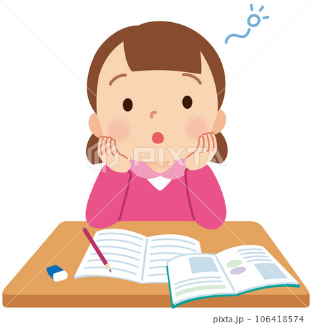 集中できずぼんやりしている子供 発達障害 小学生 集中できずぼんやりしている子供 発達障害 小学生 106418574