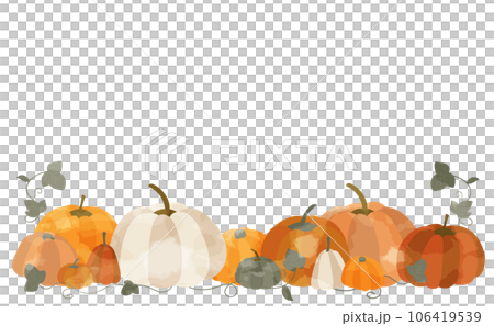 水彩かぼちゃの装飾イラスト 106419539