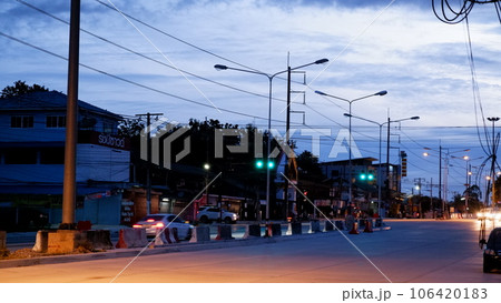 Sukhumvit road near Robinson in Banchang district 106420183