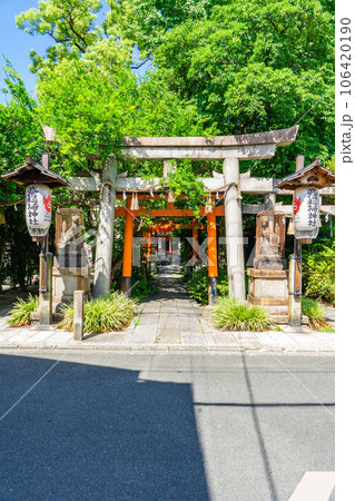 京都市中京区の武信稲荷神社 鳥居 京都市中京区の武信稲荷神社 鳥居 106420190