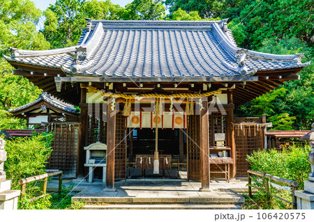 京都市東山区の新熊野神社 拝殿 京都市東山区の新熊野神社 拝殿 106420575