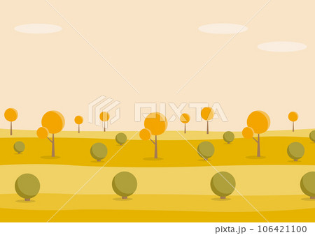 秋のイメージ、公園の風景 106421100