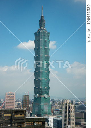 展望台から眺める台北101のとても美しい絶景 106421520
