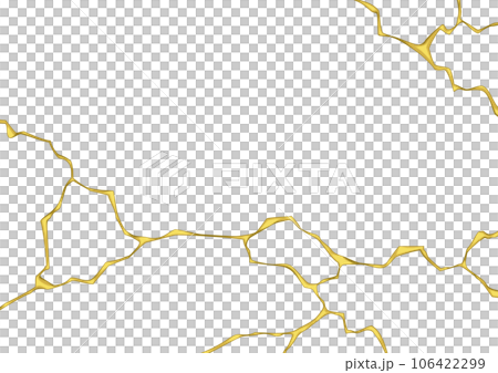 Kintsugi pattern, a traditional Japanese repair technique 106422299