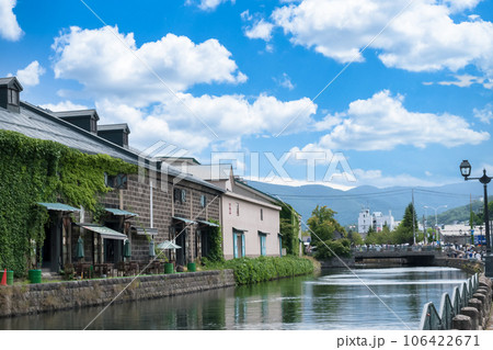 小樽運河と倉庫街 小樽運河と倉庫街 106422671