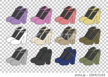 パンプスのイラストセット 106423104
