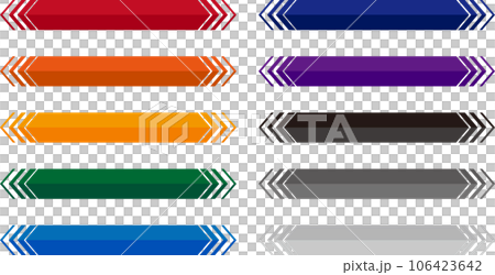 Set of 10 subtitle frames with arrows on both ends_2 tone Set of 10 subtitle frames with arrows on both ends_2 tone 106423642