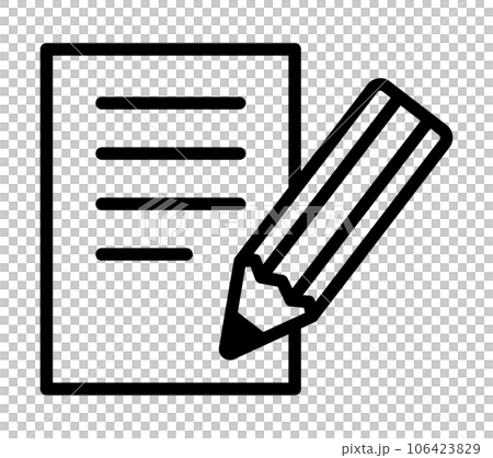Paper and pencil 106423829