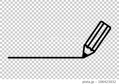 pencil and line 106423832