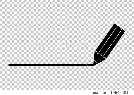 pencil and line silhouette pencil and line silhouette 106423833