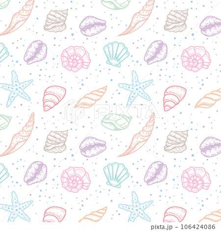 Fresh creative abstract marine seamless pattern Fresh creative abstract marine seamless pattern 106424086