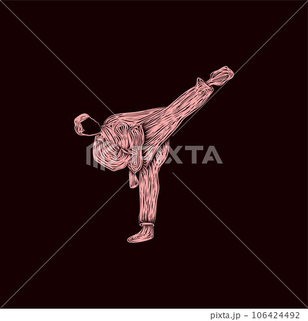 Human Karate Fight illustration artwork design, illustration vector Design Template, suitable for your company Human Karate Fight illustration artwork design, illustration vector Design Template, suitable for your company 106424492