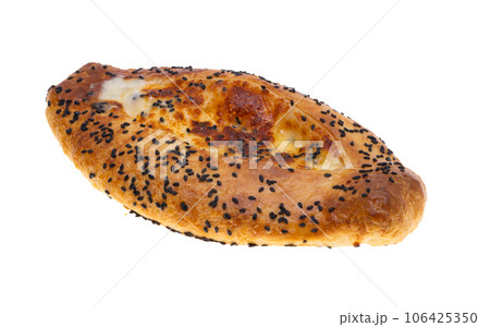 adjarian khachapuri isolated adjarian khachapuri isolated 106425350