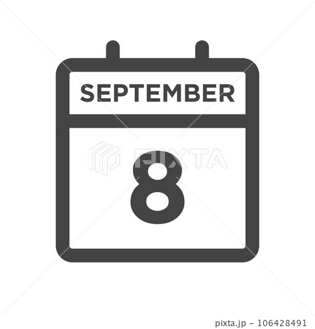 September 8 Calendar Day or Calender Date for Deadlines or Appointment September 8 Calendar Day or Calender Date for Deadlines or Appointment 106428491
