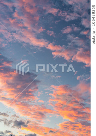 【空素材】朝焼け・夕焼け素材【長野県】 106429259