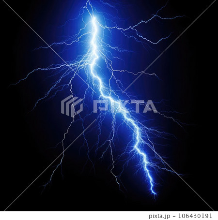 Lightning on a dark background 106430191
