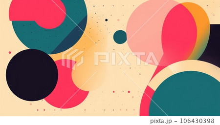 Abstract composition of multi-colored circles Abstract composition of multi-colored circles 106430398