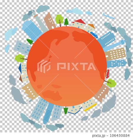 全球變暖圖像插圖 全球變暖圖像插圖 106430884