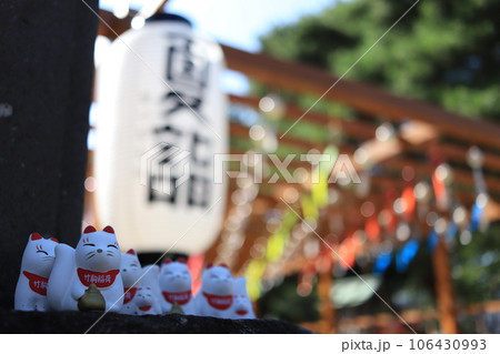 お狐様と夏詣　宮城県竹駒神社 106430993