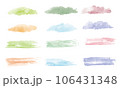 水彩で描いたwebタイトル背景に使いやすいテクスチャ　アースカラー 106431348