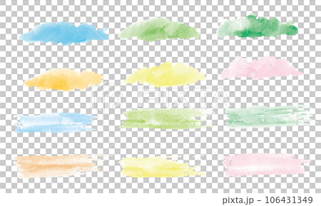 Easy-to-use texture pastel for web title background drawn in watercolor Easy-to-use texture pastel for web title background drawn in watercolor 106431349