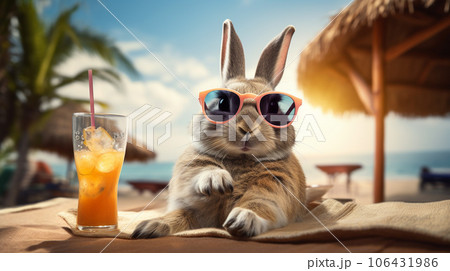 Chillin' Bunny: A Rabbit's Tropical Getaway Chillin' Bunny: A Rabbit's Tropical Getaway 106431986