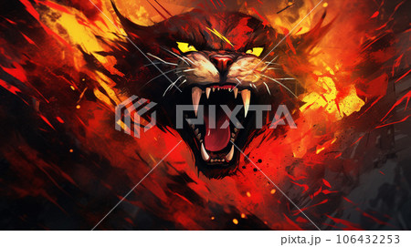 Fury Unleashed: Abstract Expression of Angerのイラスト素材 [106432253] - PIXTA