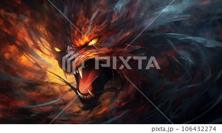 Fury Unleashed: Abstract Expression of Angerのイラスト素材 [106432274] - PIXTA