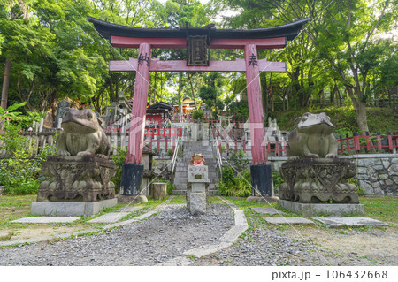 京都 伏見稲荷大社 末廣大神と蛙像(茨谷エリア) 京都 伏見稲荷大社 末廣大神と蛙像(茨谷エリア) 106432668