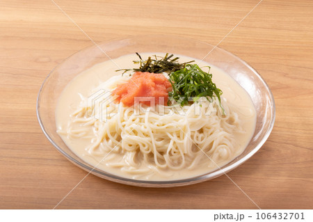 豆乳　明太子　冷やしそうめん 106432701