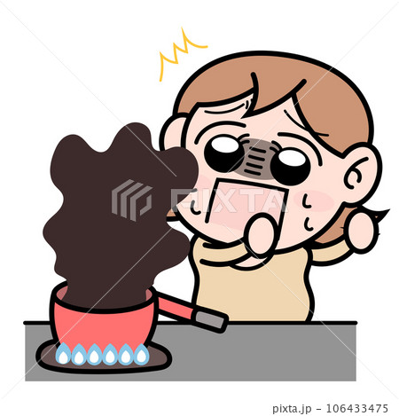 火事になりかける・女の子 106433475