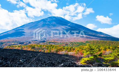 焼走り熔岩流と岩手山(秋) 焼走り熔岩流と岩手山(秋) 106433644