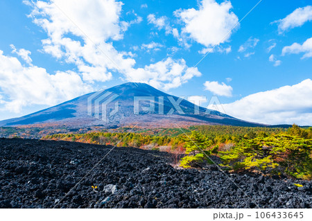 焼走り熔岩流と岩手山(秋) 焼走り熔岩流と岩手山(秋) 106433645