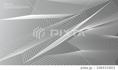 Dynamic sharp line abstract background design....のイラスト素材 [106433803 ...