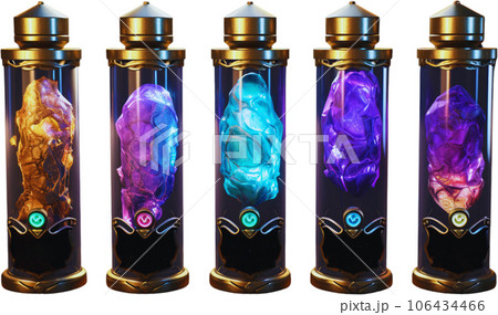 Legendary Potion for Balancing Dark and Light Magic -3D Render 106434466