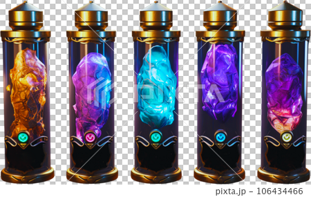 Legendary Potion for Balancing Dark and Light Magic -3D Render 106434466