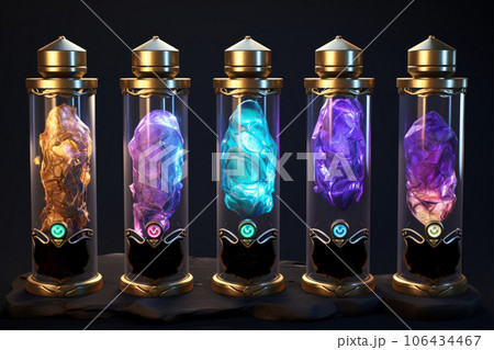 Legendary Potion for Balancing Dark and Light Magic -3D Render 106434467
