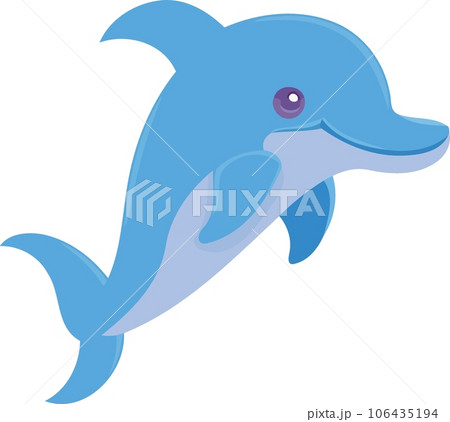 aquatic animal dolphin blue fluffy 106435194