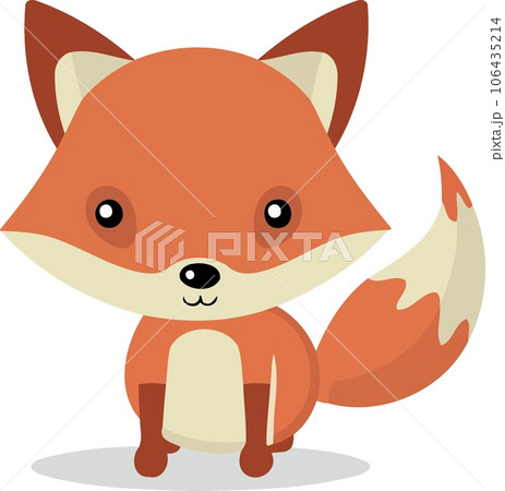 animal mammal fox orange fluffy 106435214