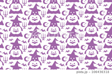 ハロウィンのかわいいシームレスパターン2 106436318