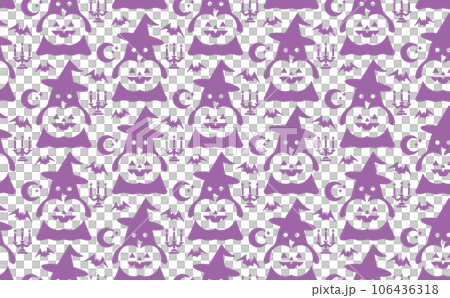 ハロウィンのかわいいシームレスパターン2 106436318