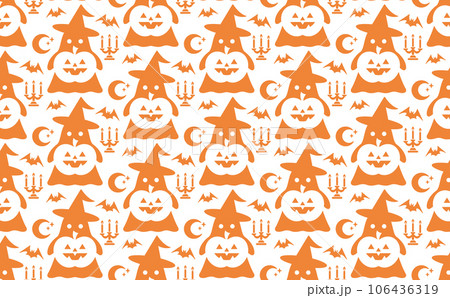 ハロウィンのかわいいシームレスパターン1 106436319
