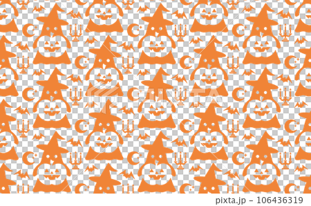 ハロウィンのかわいいシームレスパターン1 106436319