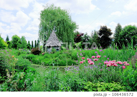 北海道紀行　　6月の上野ファーム　　午前のガーデン 106436572