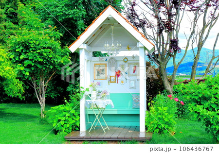 北海道紀行　　6月の上野ファーム　　午後のガーデン 106436767