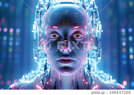 人工知能　アンドロイドイメージ1　AI生成画像 106437209